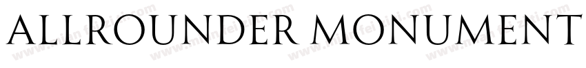 Allrounder Monument Medium字体转换